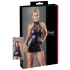 Cottelli - Spitzen Minikleid mit glänzendem Halsband (schwarz) - M