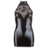 Cottelli - Spitzen Minikleid mit glänzendem Halsband (schwarz) - M