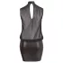 Cottelli Plus Size - Glänzendes Chiffon-Kleid (schwarz) - 3XL