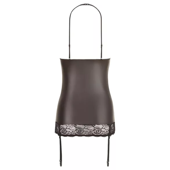 Abierta Fina - kühner Glanz - Minikleid (schwarz) - L