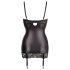 Abierta Fina - Satin-Glanz Hebe-Kleid (schwarz) - 80B/M