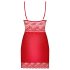 Obsessive Lovica - Spitzen-Nachthemd und String (Rot) - L/XL