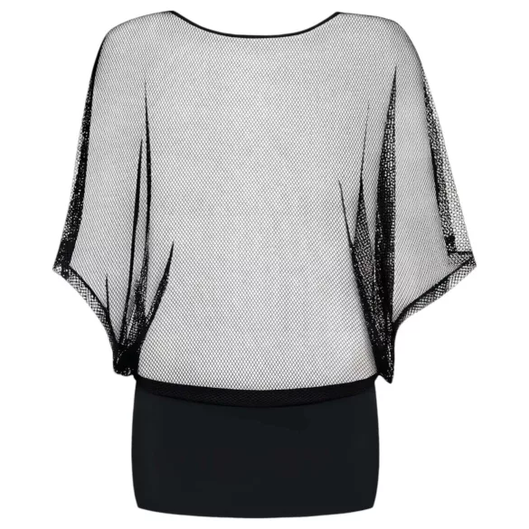 Obsessive Punker - transparente Minikleid und String (schwarz)