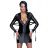 Cottelli Bondage - Glänzendes Kleid mit Fessel (schwarz) - M