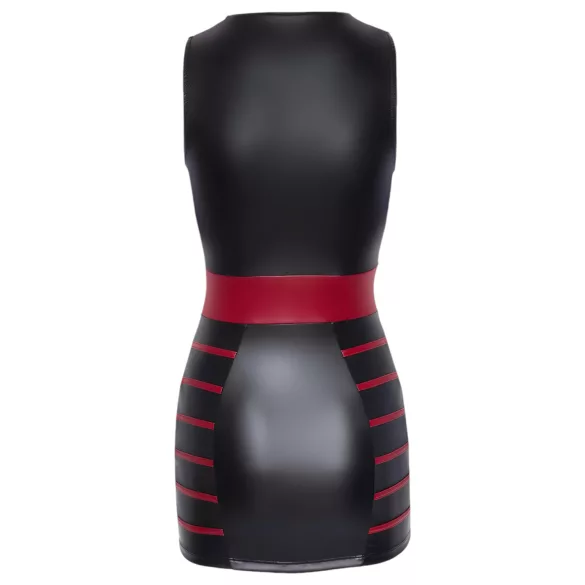 Cottelli Party - Gestreiftes, figurbetontes Kleid (schwarz-rot) - XL