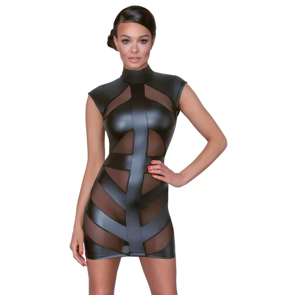 Cottelli - Glänzendes, figurbetontes Kleid (schwarz) - L