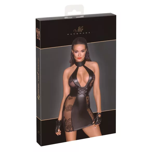 Noir - geschnürtes Minikleid (schwarz) - L