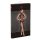 Noir - Transparenz, florales, langes Kleid (schwarz) - M