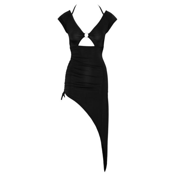 Cottelli Party - asymmetrisches, ringverziertes Kleid (schwarz) - M