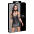 Cottelli Bondage - glänzendes Minikleid mit Halsband (schwarz) - M
