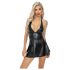 Noir - Minikleid mit Schlangenhautmuster (schwarz) - M
