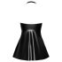 Noir - Minikleid mit Schlangenhautmuster (schwarz) - M