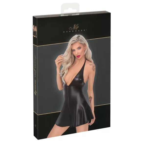 Noir - Minikleid mit Schlangenmuster (Schwarz) - L