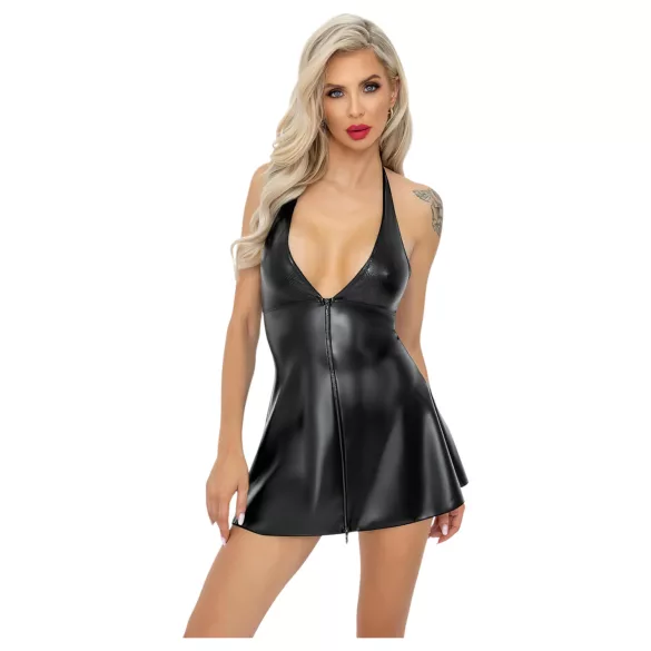 Noir - Minikleid mit Schlangenmuster (Schwarz) - XL
