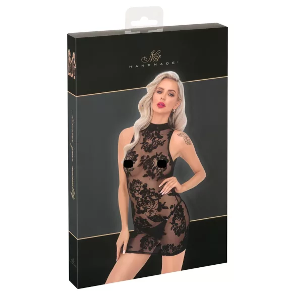Noir - Rosafarbenes, ärmelloses Minikleid (schwarz) - M