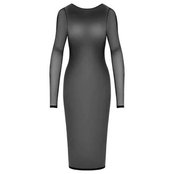Cottelli Party - Transparenz-Kleid mit Reißverschluss (schwarz) - M