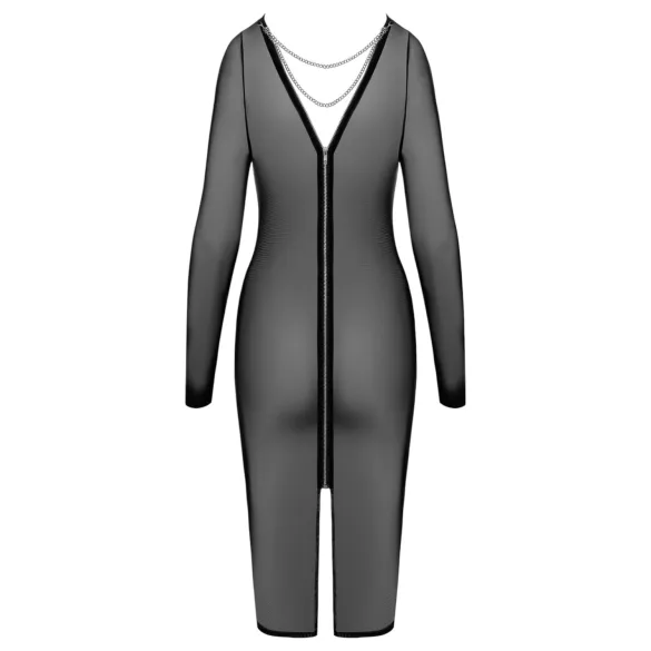 Cottelli Party - Transparenz-Kleid mit Reißverschluss (schwarz) - M