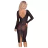 Cottelli Party - Transparenz-Kleid mit Reißverschluss (schwarz) - L