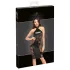 Noir - glanzendes Neckholder-Kleid (schwarz) - M