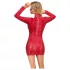 Cottelli - Schlangenhaut-Minikleid (rot)