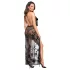 Noir - Transparenter Maxikleid mit Blumenmuster (Schwarz) - M