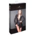 Noir - Langärmeliges, vorn offenes Minikleid (Schwarz)