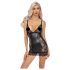 Noir - Transparentes Minikleid mit Seitenteilen (Schwarz) - M