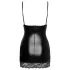 Noir - Minikleid mit durchsichtigen Seiten (schwarz) - M