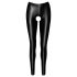 Noir - Glänzende Leggings mit offenem Design (Schwarz) - M