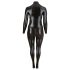 Cottelli Plus Size - Glänzender Langarm-Party-Overall (Schwarz) - 2XL