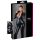 Cottelli Plus Size - Glänzender Langarm-Party-Overall (Schwarz) - 4XL