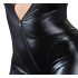Cottelli Plus Size - Glänzender Langarm-Party-Overall (Schwarz) - 4XL