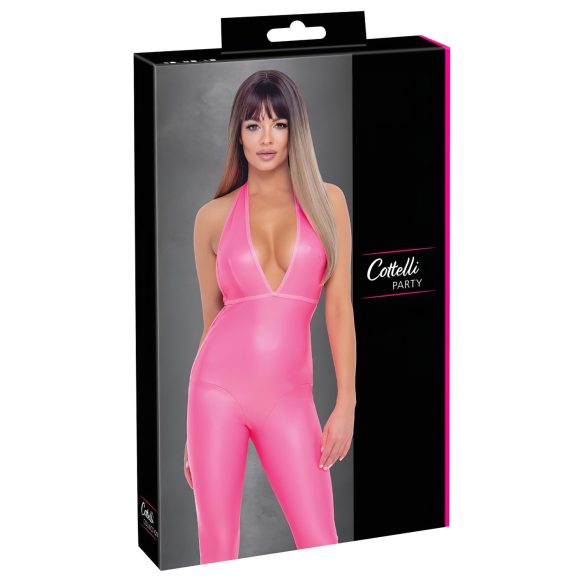 Cottelli Party – Overall mit tiefem Rückenausschnitt (Pink) - M