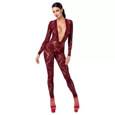Noir Kink Royal - transparente Catsuit (Rot)