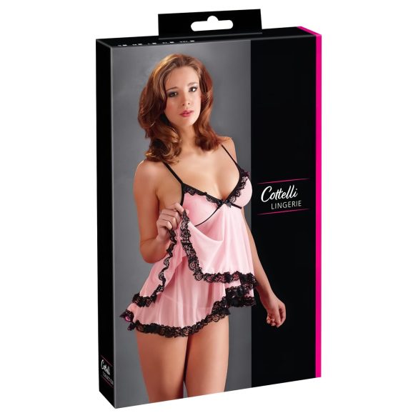 Cottelli - Süßer, verführerischer Rüschen-Babydoll - XXL