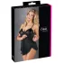 Cottelli - Luftiges, gerüschtes Babydoll (schwarz) - XXL