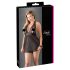 Cottelli Plus Size - Luftiges Spitzen-Babydoll (Schwarz) - 4XL