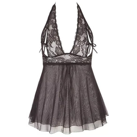 Cottelli Plus Size - Luftiger, Spitzen-Babydoll (schwarz) - 4XL