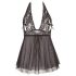 Cottelli Plus Size - Luftiges Spitzen-Babydoll (Schwarz) - 4XL
