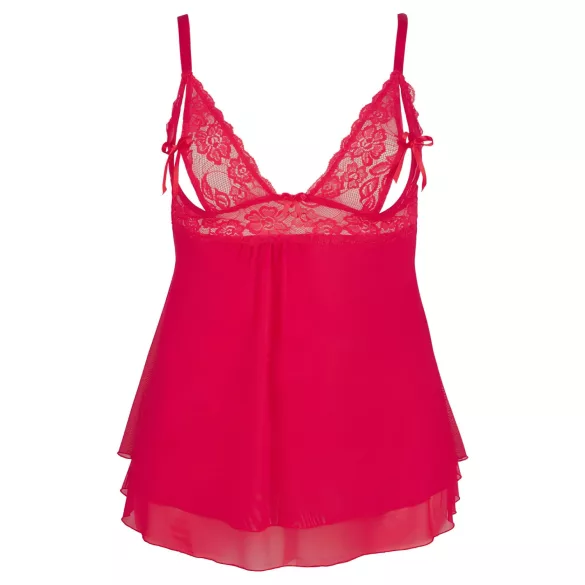 Cottelli Plus Size - Spitzen Babydoll (Rot) - 2XL