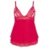Cottelli Plus Size - Spitzen Babydoll (Rot) - 2XL