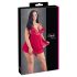 Cottelli Plus Size - Spitzen-Babydoll, rot, verführerisch luftig - 3XL