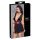 Cottelli Bondage - Spitzenbabydoll mit Halsband (schwarz) - M
