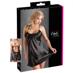 Cottelli - Satin-Nachthemd (schwarz) - M