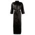 Cottelli - Satin Bademantel (schwarz) - L/XL