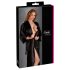 Cottelli - Satin Bademantel (schwarz) - L/XL
