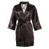 Cottelli - Satin-Spitzenkurzrobe (schwarz) - L/XL