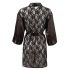 Cottelli - Satin-Spitzenkurzmantel (schwarz) - L/XL