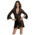 Passion Eco Primula - Spitzenrobe und Tanga (Schwarz)