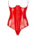 Black Level - rotes Vinylkorsett - L